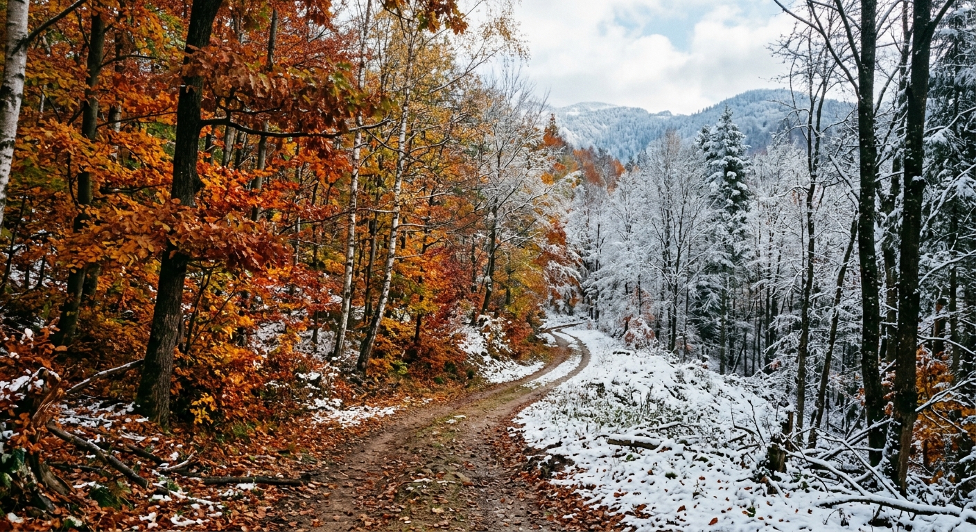 For&ecirc;t en changement de saison